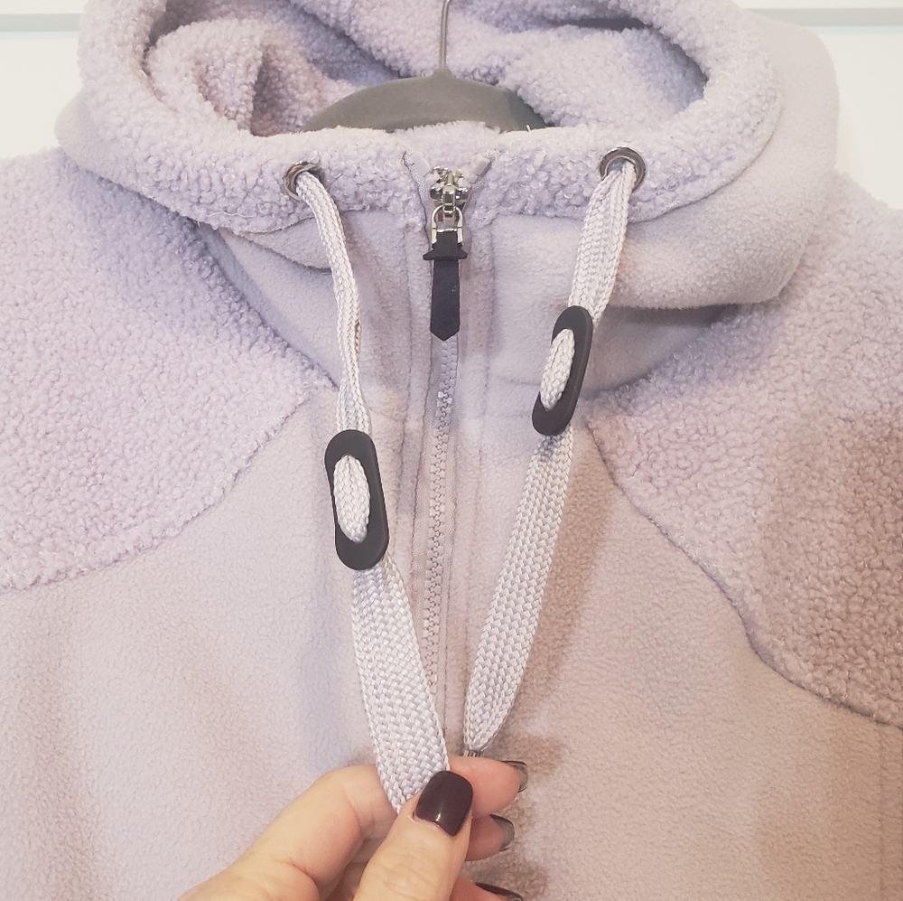 Koolaburra By Ugg Hooded Bonded Fleece Jacket Inner Cinch Waist Size XS … - Picture 5 of 16